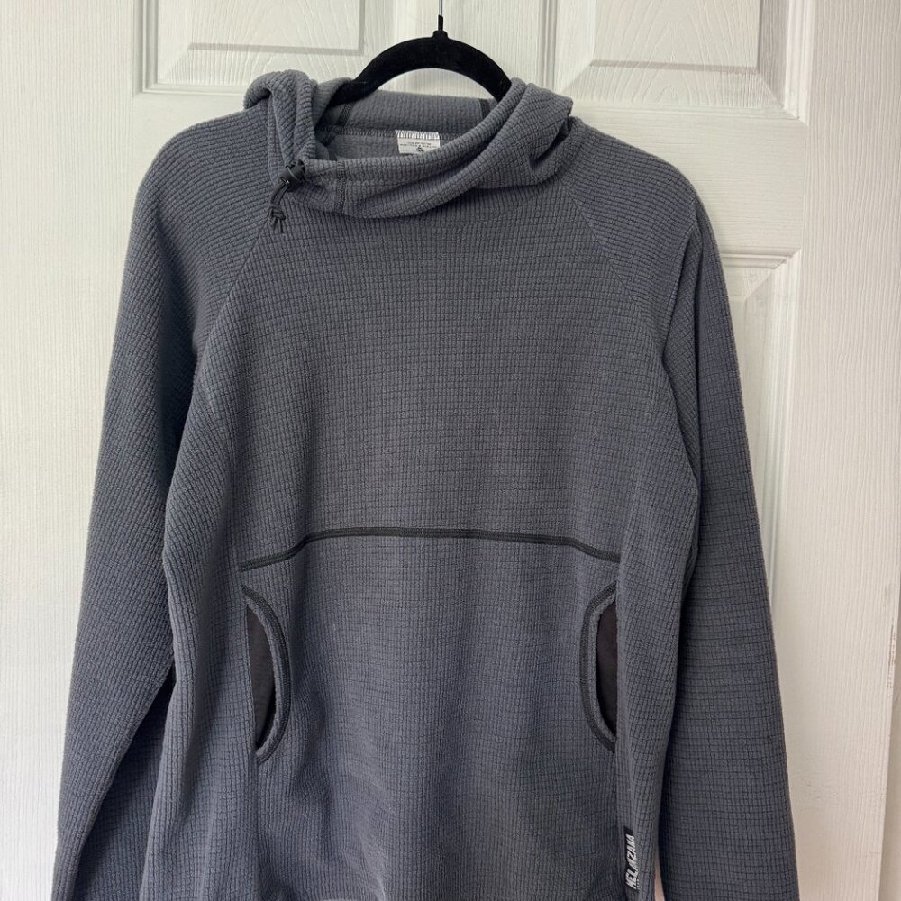 Melanzana Micro Grid Hoodie - Size M - Grey